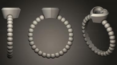 Jewelry rings Ball Ring10 3d model